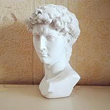 David Head Bust Statue 15CM Greek Mythology Sculpture Figurine Resin Art Decor | eBay