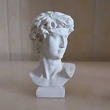 VAXMON Mini Head Statue Resin Figurine Head and Bust Sculpture Home Decor Sketch Ornaments 2.7" Tall Small White: Buy Online at Best Price in UAE - Amazon.ae
