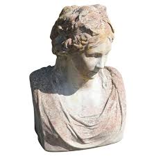 Classical Weathered Bust of a Lady, 1930s | Chairish