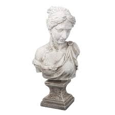 A & B Home Bust of Women Antique White 76850 - The Home ...