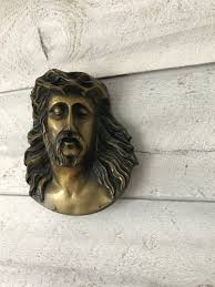 Buy French Religious Jesus-christ Plaque / Statue Bronze Color Heavy Piece Catholic Signed Online in India - Etsy