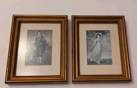 Vintage Blue Boy and Pinkie Wall Art Framed Prints Wood | eBay