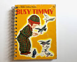 Golden Book Journal - Busy Timmy - Etsy