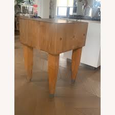 William Sonoma Butcher Block Table - AptDeco