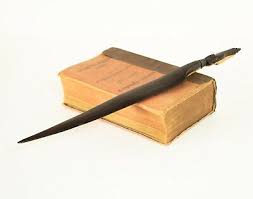 African Wood Spear Shaped Letter Opener With Tribal Art Head ...