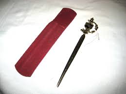 418* - VINTAGE "1928" SWORD SHAPED LETTER OPENER WITH CASE ...