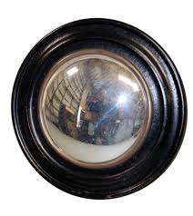 Sold at Auction: French ebonized butler's mirror with convex glass