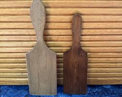 Pair of Antique Wooden Butter Pats, Victorian Scotch Hands ...