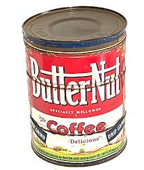 Vintage 2 LB. Butter Nut Coffee Can with Lid Clean Inside ...