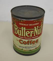 VINTAGE BUTTER NUT COFFEE TIN RARE 2 LB EMPTY | eBay