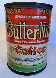 Vintage BUTTER - NUT COFFEE TIN. Country Store ...