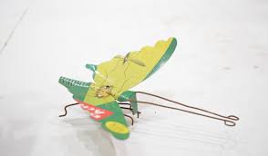 African Folk Art Toy Butterfly Recycled Tin Can Butterfly Tanzania Vintage Toy Butterfly