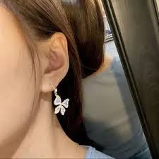 ZHi LING | Jewelry | New Diamond Pearl Butterfly Earrings | Poshmark