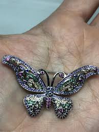 Vintage pastel Crystal Gothic Styled Silver Finished ...