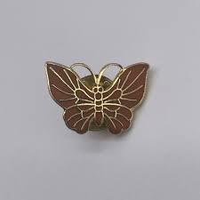 Vintage Gold Tone Butterfly Lapel Hat Pin | eBay