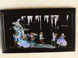 1920-1940. Butterfly wing fairy tale picture of the Pied Piper of Hamlyn. | #489782116