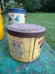 Early 20th Century Advertising Coffee Tins - Set of 3 | Chairish