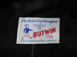 Vintage Butwin Misses Letterman Varsity Jacket Black/White ...