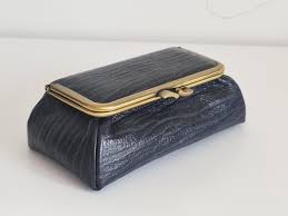 Black Deerskin Genuine Leather Cosmetic Bag Pouch With ...
