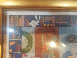 14X11 VINTAGE 1991 FRAMED PRIMITIVE/FOLK ART PICTURE PRINT ...