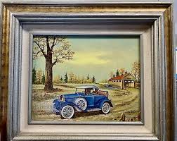 Painting Works By C Carson Folk Art Americana 8x10 16x14 ...