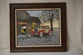 Vintage H. Hargrove Signed Serigraph Oil Painting - Nicks ...