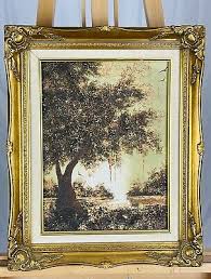 C. LEWIS PEREZ Vintage (1970s) River Landscape Impasto Oil on Canvas | eBay