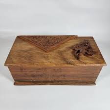 Boho Hand Carved Wooden Box | Mercari