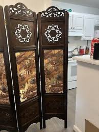 chinese gold leaf four fold partition | eBay