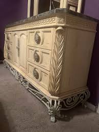 Marble Top Dresser With Mirror