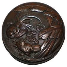 EXQUISiTE ANTIQUE 18TH CENTURY CHINESE BUTTERFLY CINNABAR LACQUER BOWL and COVER For Sale at 1stDibs