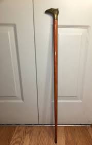 Vintage Wood Cane with Brass Eagle Handle | eBay