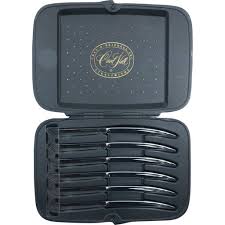 Chas. D. Brindell Steelsmiths 6 Knives Cutlery Set In Fitted Case