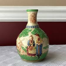 Vintage Japanese 3D Raised Pattern Porcelain Figural Vase, 6 3/4” Tall - Etsy