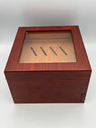 Lot of 3 Items - 1 Flauno Wood Cigar Humidor Cedar Lined w ...