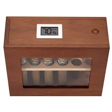 XIFEI humidor Cigar Display Box,Glass Window Handcrafted,Top ...