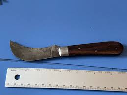 VINTAGE SABRE 645 HAWKBILL POCKET KNIFE THICK BLADE CARBON ...