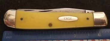 Case XX 3254 Trapper Knife, 1986, Yellow Composite Handles ...