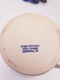 Vintage Casey Pottery Hand Painted Pitcher, Blue Barn Scene, Marshall Texas, Stoneware - Etsy