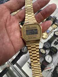 CASIO😱 A168WE (3298) ILLUMINATOR GOLDEN Watch, Unisex(No ...