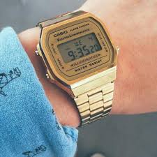 Casio Vintage Digital Gold Unisex Watch - Brand New | eBay