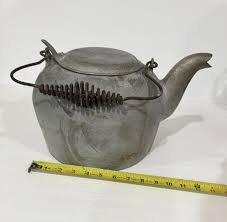 Vintage Cast Aluminum Large Tea Kettle Pot Coil Wire Handle TACU Co Wear Ever | eBay