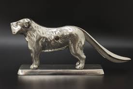 Farmhouse Antique Nickel Plated Iron Dog Nutcracker