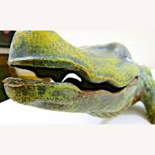 Antique Large Cast Iron Alligator Sculpture - AptDeco