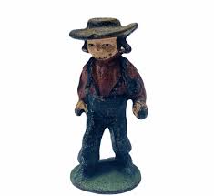 Vintage Cast Iron Figure Amish Mennonite church Jakob Ammann ...