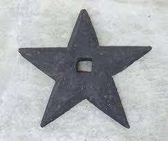 Cast Iron Metal Stars, Set of 2, 6 7/8" and 8 1/4", Primitive Decor or Perfect as Taper Candle Holders, FREE SHIPPING - Etsy