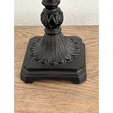 Vintage Bronze Buffet Lamp With Shade | Chairish