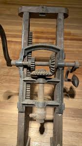 Antique Vintage Drill Press Wood Metal Tool SPECTACULAR ...