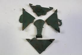 Sold at Auction: Austria Bronze Elephant Desk Blotter Corners
