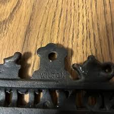 Vintage Wilton Cast Iron Trivet “Serve My Guest...My Kitchen ...